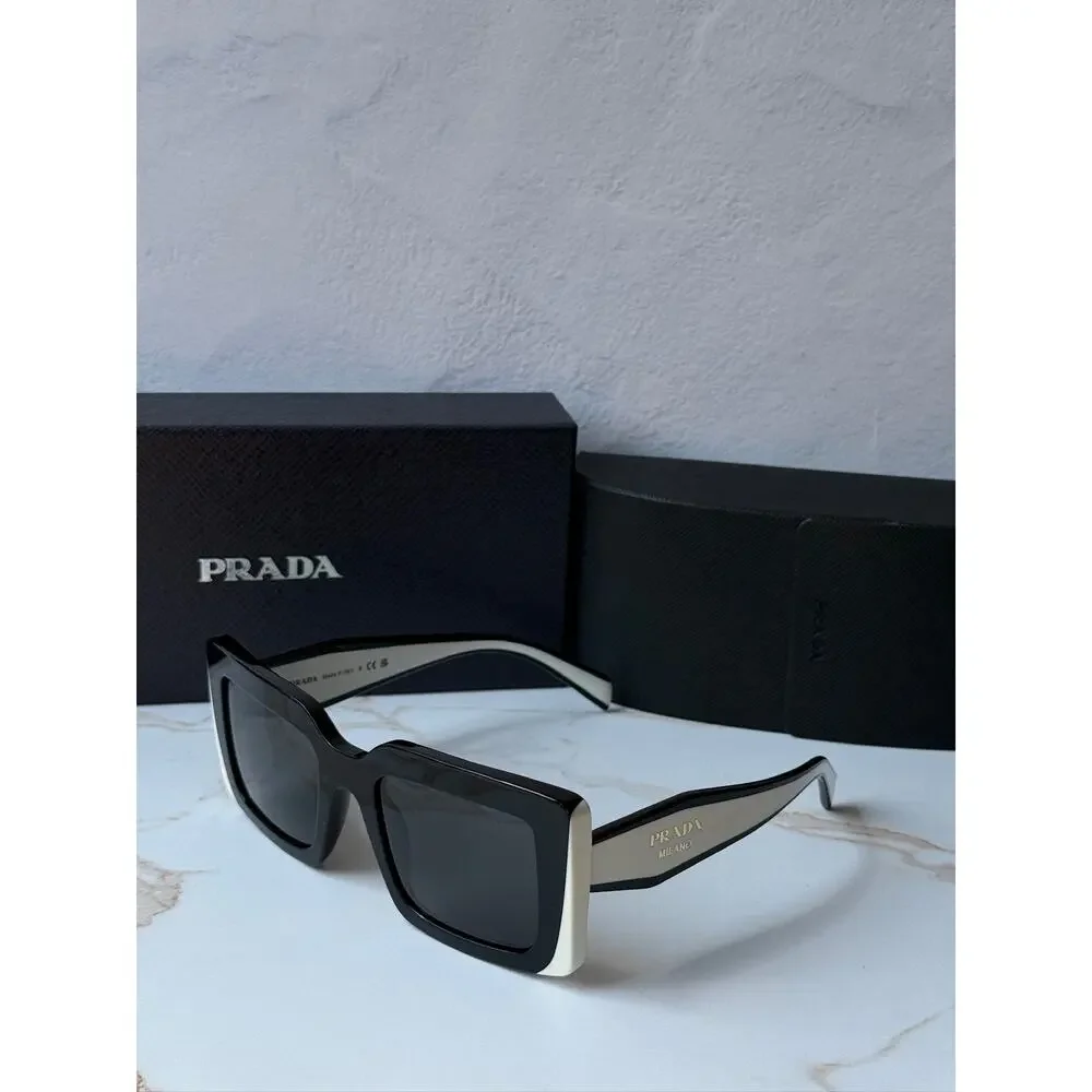 NEW Prada PR D01S Sunglasses in Black White $390